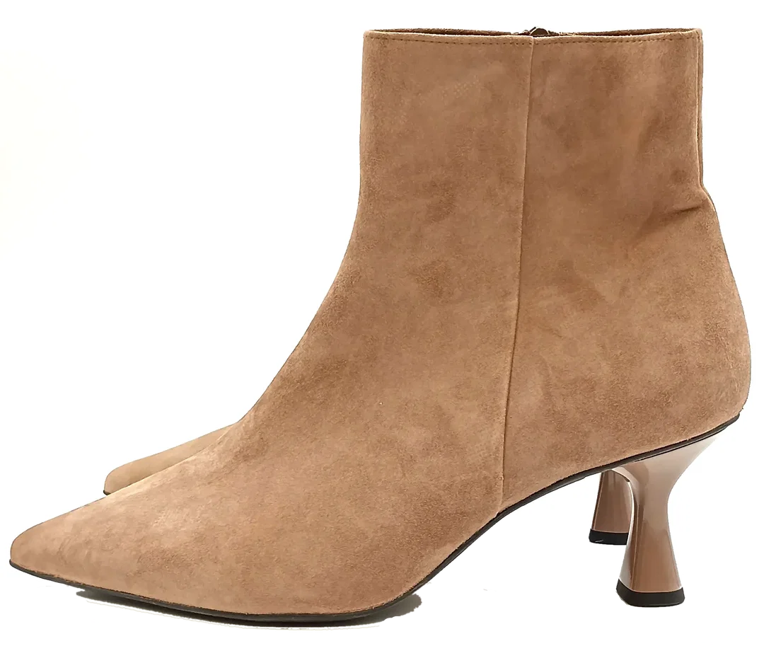 Högl Veloursleder Stiefletten taupe Gr. 39 – Bild 6