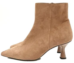 Högl Veloursleder Stiefletten taupe Gr. 39 - Bild 6