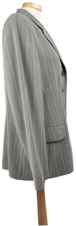 Gerry Weber Damen-Blazer grau-weiss gestreift - M/38 - Bild 2