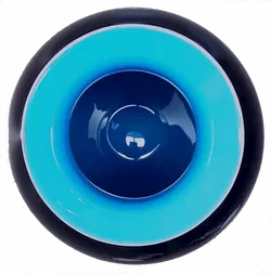 Nason & Moretti Muranoglas Antares Vase - schwarz/türkis - Bild 2