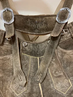 STOCKERPOINT Herren Tracjten-Hirschlederhose Gr. 50 - Neuwertig & kaum getragen - Bild 4