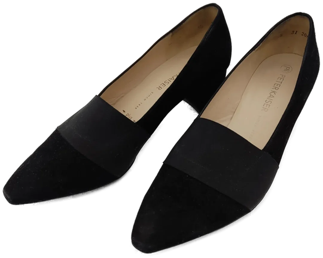 Peter Kaiser Damenschuhe Pumps Rauhleder schwarz - Gr. 38,5 – Bild 2