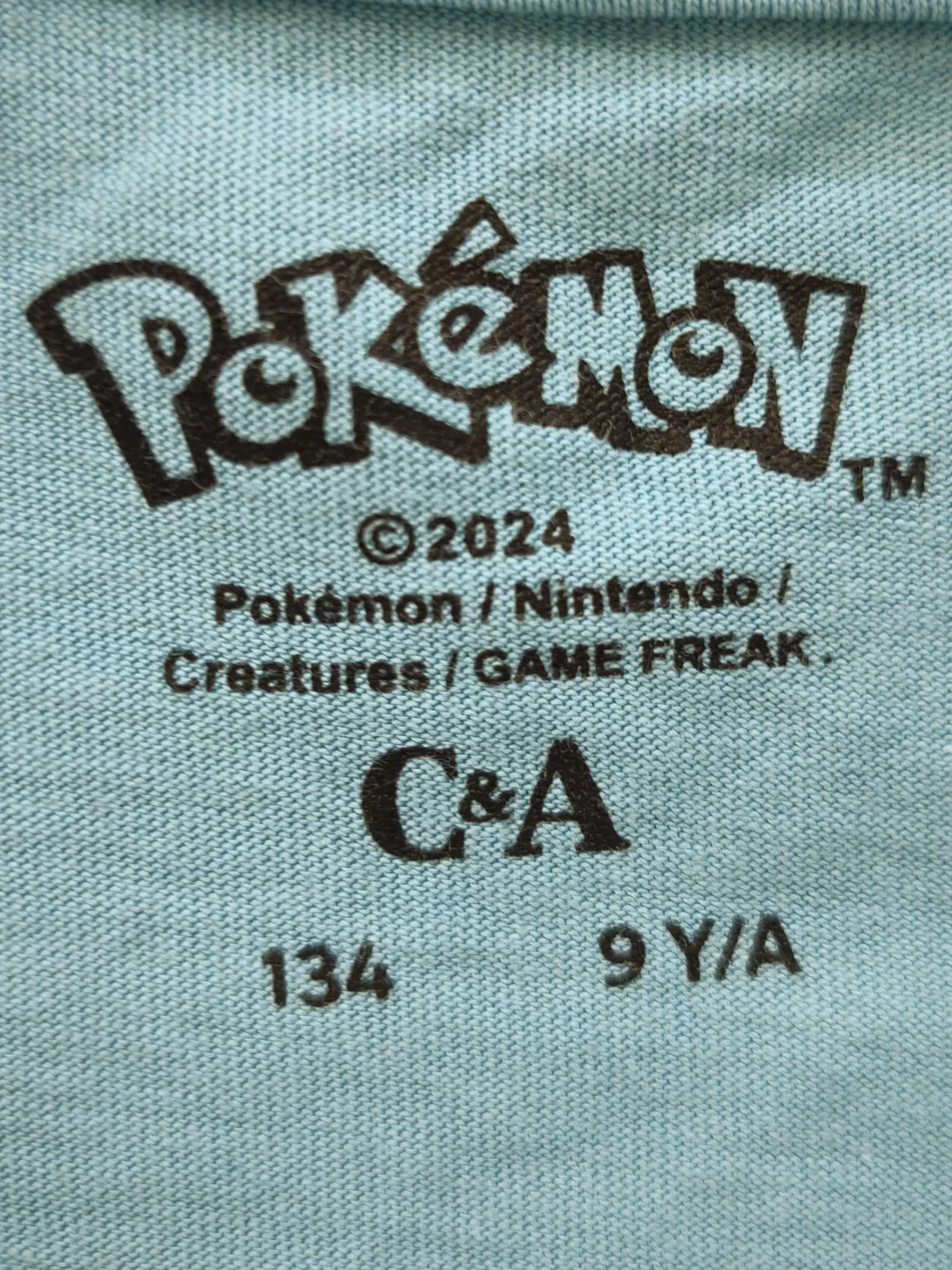 C&A Kinder T-Shirt mit Pokemonaufdruck, blau - Gr. 134 – Bild 4