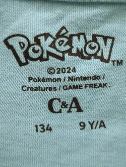 C&A Kinder T-Shirt mit Pokemonaufdruck, blau - Gr. 134 – Vorschau 4