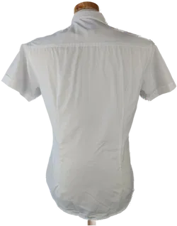 Fishbone Herrenhemd Kurzarm weiß - M (Slim fit) - Bild 3