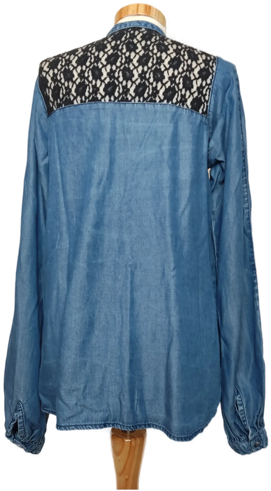 Guess Damen Jeans Bluse blau/schwarz Gr. 36 – Bild 4