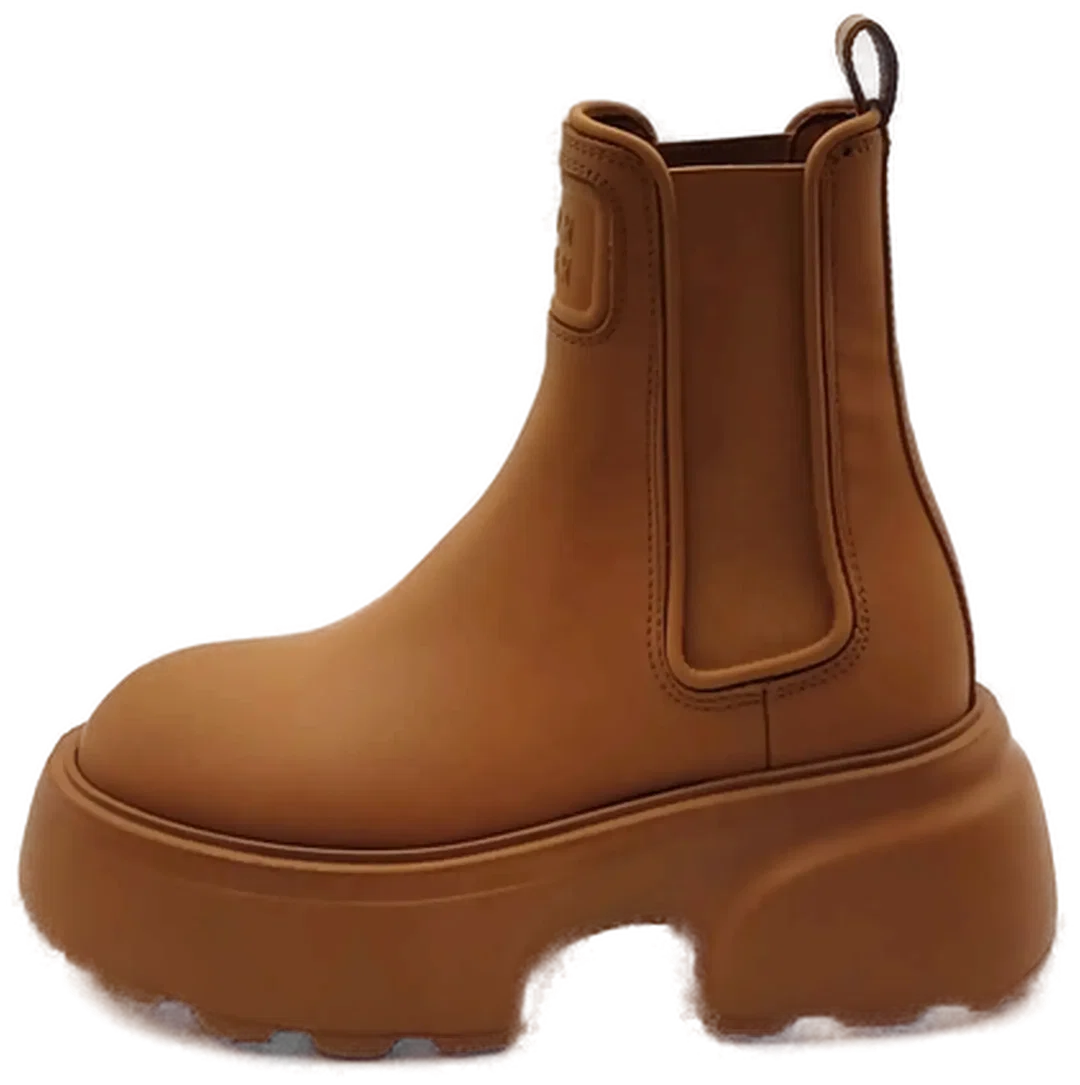 Copenhagen Studios Chelsea Boots aus Leder caramel Gr. 36 – Bild 3
