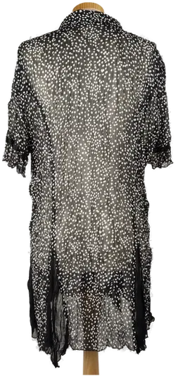 C&A  CANDA Damen Bluse schwarz/weiss-gepunktet - L/40 - Bild 2