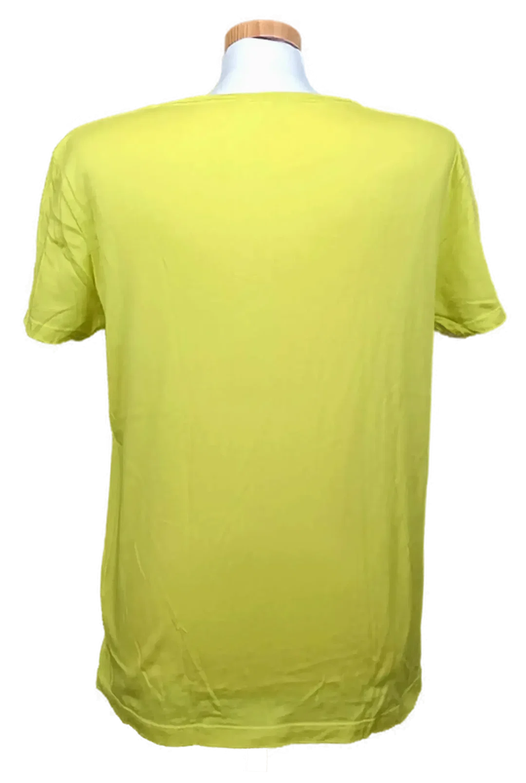 Calvin Klein Herren T-Shirt neongelb mit Logo Gr. L – Bild 2