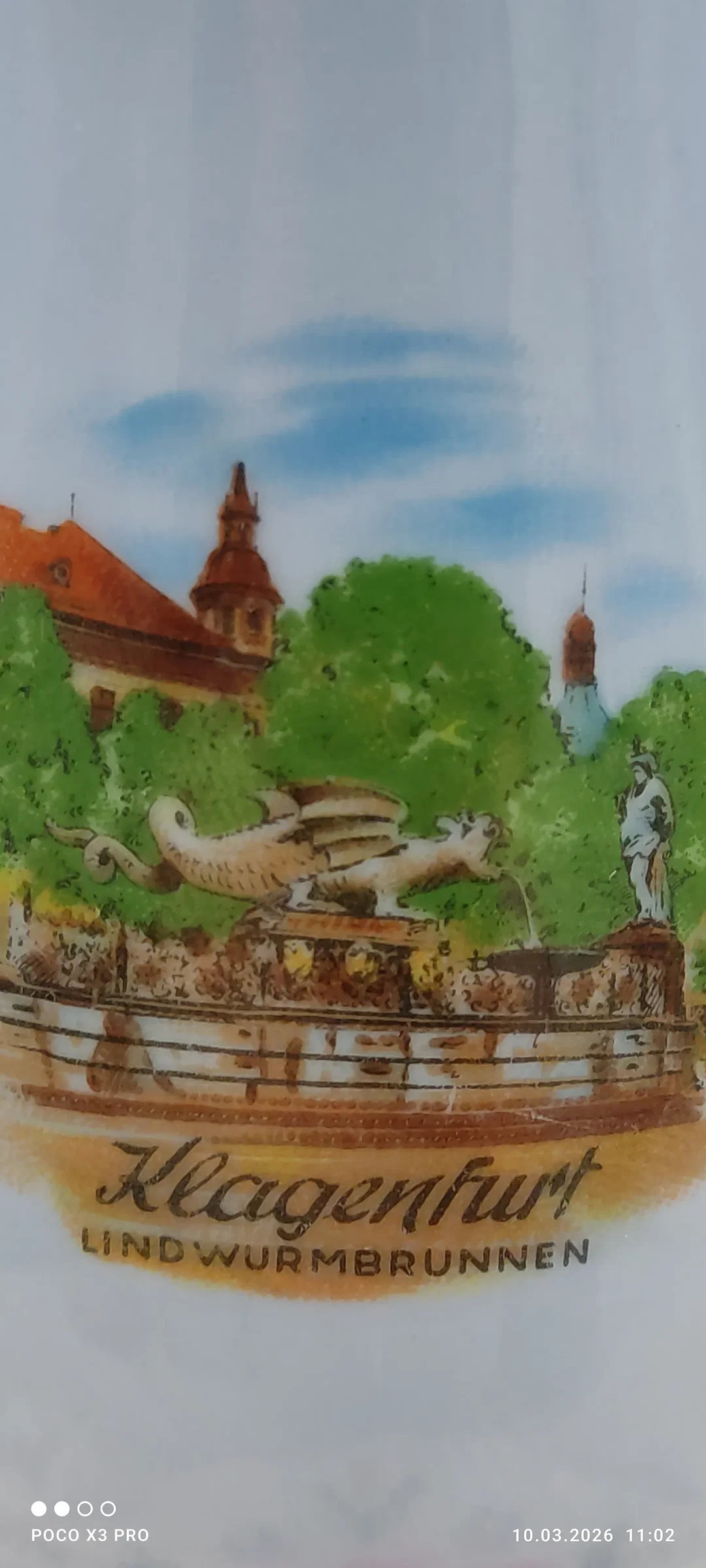 Lilien Porzellan Kleine Kanne 'Klagenfurt' Höe 12cm | Souvenir-Schatz – Bild 4