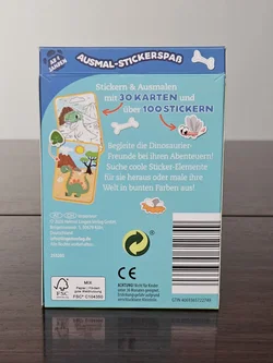 AUSMAL-STICKERSPAß-DINO SAURIER - HELMUT LINGEN VERLAG – Vorschau 2