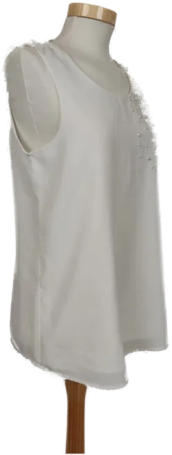 Vero Moda Damen Top Bluse ärmellos weiß - S/36 - Bild 3