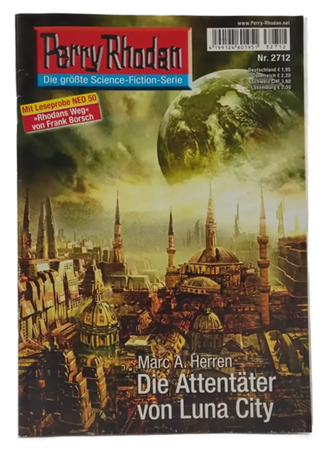  Romanheft Perry Rhodan Die Attentäter von Luna City Erstauflage Nr.2712 - Bild 2