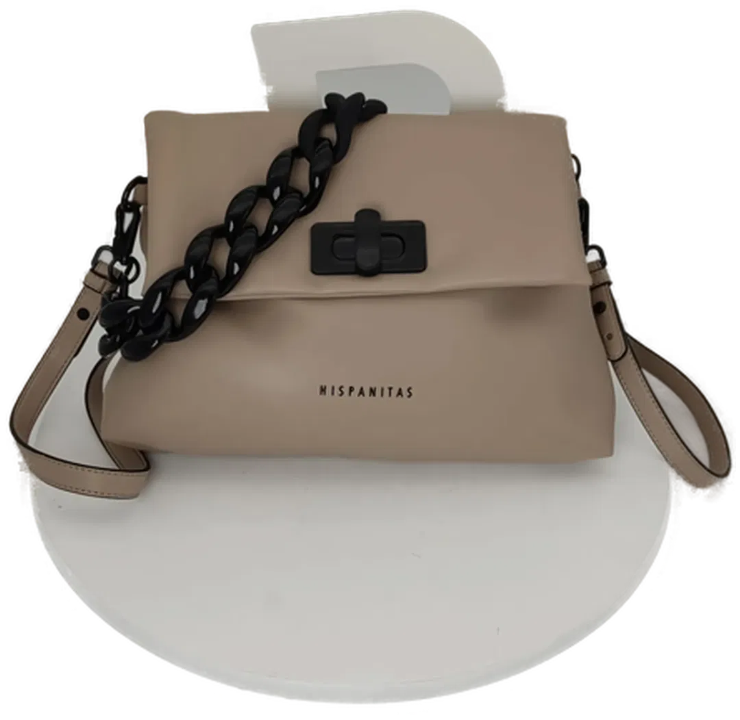 Hispanitas Damen Tasche aus Kunstleder – Neu mit Etikett, Unifarben, Taube - Bild 4