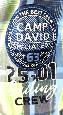Camp David Herren Langarmhemd kariert - Gr. M - Bild 6