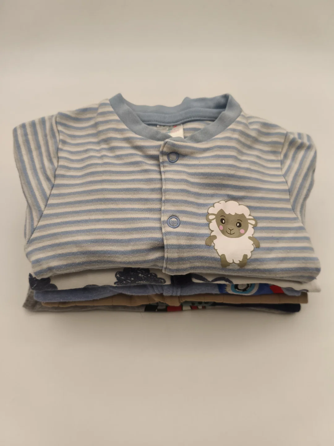 6 Baby Strampelhosen, Strampler langarm, Gr. 50/56 – Bild 4