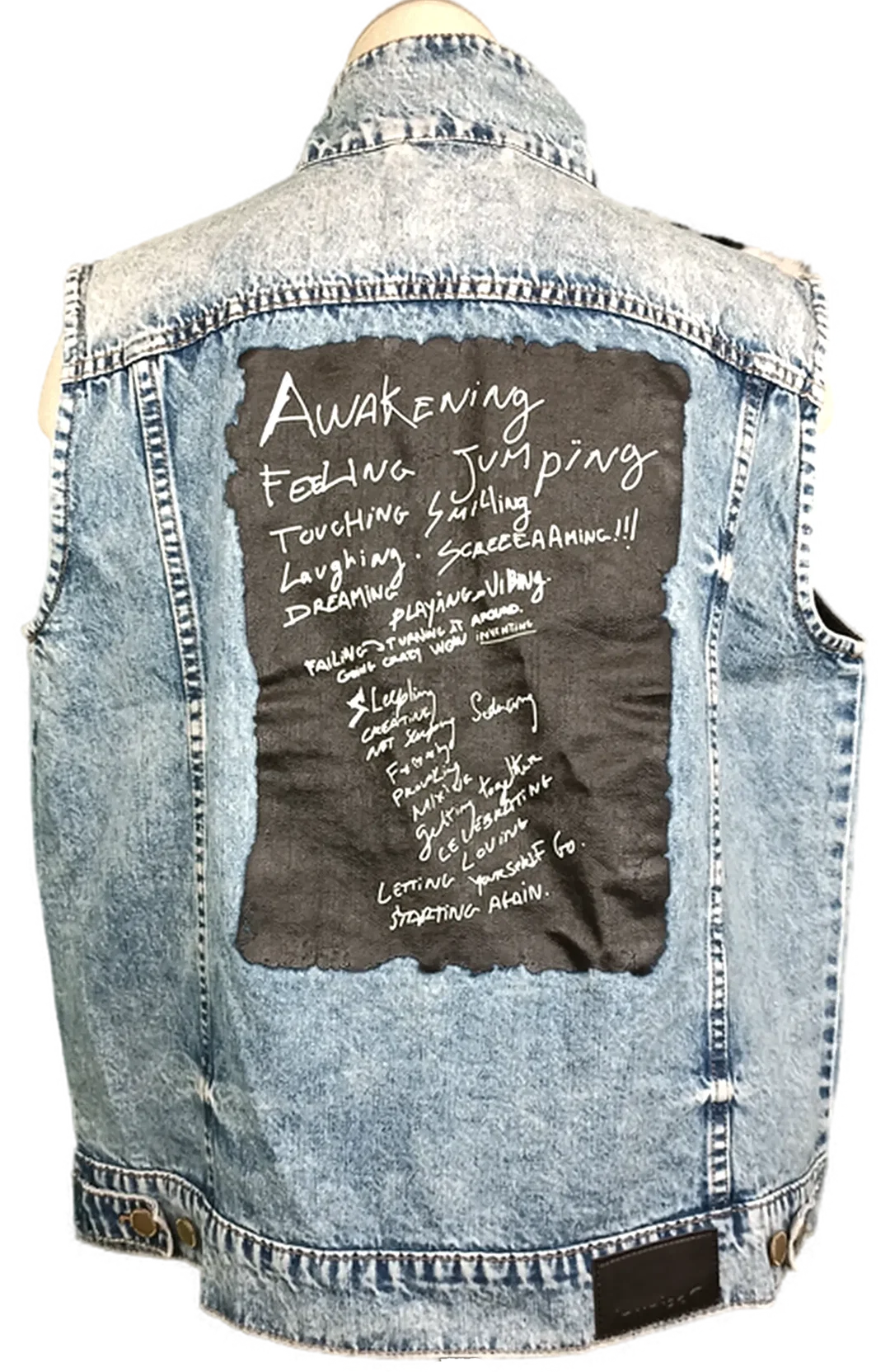 Desigual Damen Jeansweste gemustert Gr. XL – Bild 2