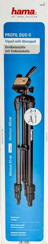 Hama profil duo 2 Tripod mit Einbeinstativ – Bild 2