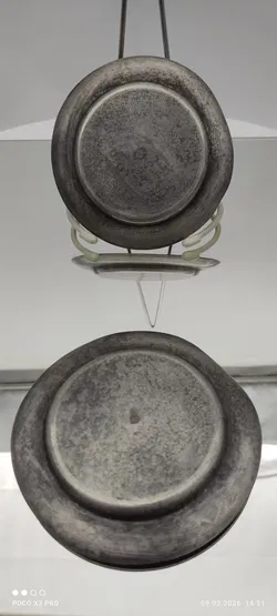 Zinn-Untersatzteller Sonstige 2er, Mit Schönheitsfehler | Vintage-Schatz - Bild 2