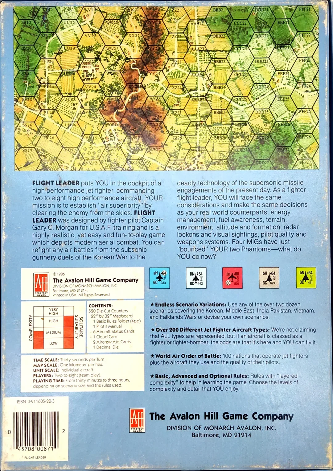Flight Leader - Board Game -  Avalon Hill Game - 1986 - Vintage Spiel – Bild 2