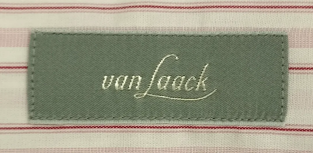 Van Laack Herrenhemd rosa/weiß Gr. 44 – Bild 3