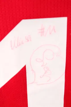 Original Albanien Nationaltrikot – Spielertrikot #11 „MUSA“ mit Autogramm - Bild 3