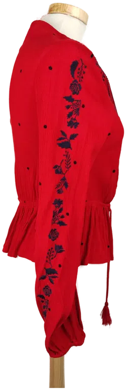 H&M Damenbluse rot- 34/XS - Bild 3