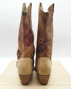 Colorado Vintage Cowboystiefel, Gr. 37, Leder, beige - neu besohlt  - Bild 4
