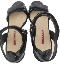 Prada Damen Sandale schwarz Gr. 37 - Bild 2