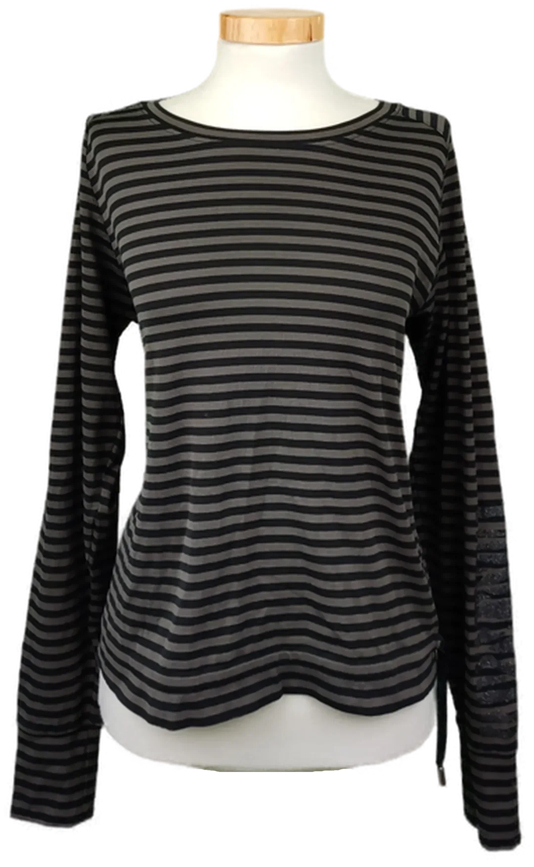 Marc Cain Sports Damenshirt gestreift grau/schwarz Gr. S - Bild 1