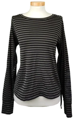 Marc Cain Sports Damenshirt gestreift grau/schwarz Gr. S - Bild 1