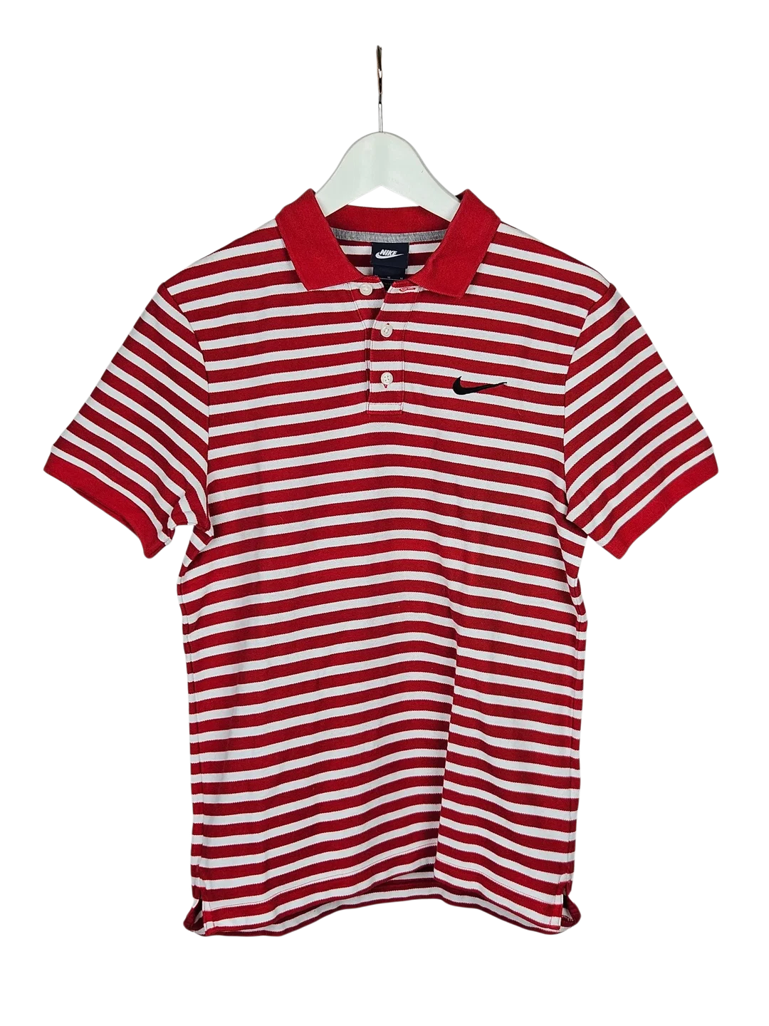 NIKE Herren Polo-Shirt, rot-weiß - Gr. M - Bild 1