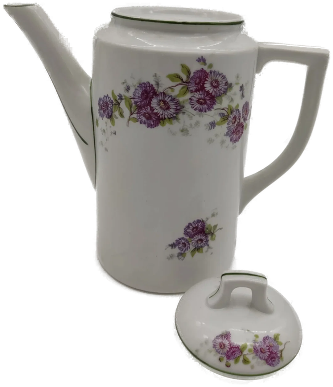 H&C Chodau Porzellan Kanne Karaffe Blumenmuster, Höhe 20 cm – Bild 4