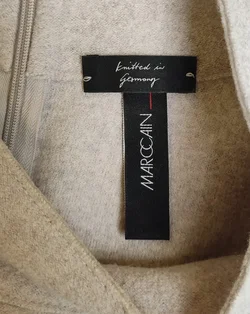 Marc Cain Damen Pullover aus Schurwolle grau Gr. L - Bild 3