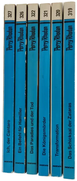 Bücher Moewig Perry Rhodan Planeten Romane Konvolut 6 Bände 319, 320, 321, 322, 326, 327 - Bild 4