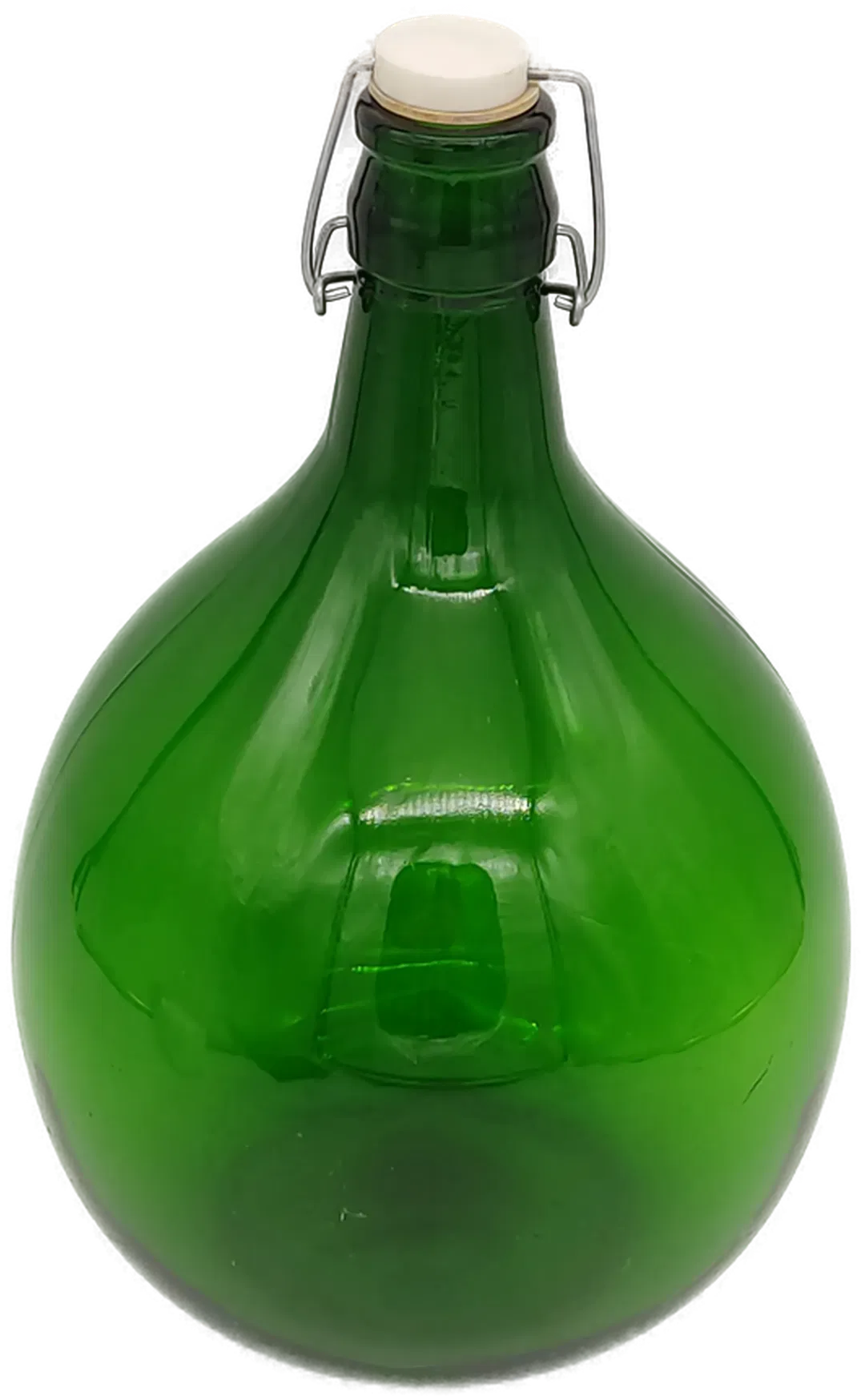 Grüne Vintage-Ballonflasche mit Bügelverschluss - 5 Liter - Bild 4