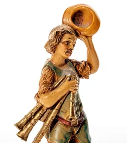 Hirte mit Hut und Dudelsack, für 10 cm Krippe von Fontanini - Bild 2