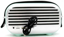 HSW Retro Bluetooth Lautsprecher mit Lederriemen - Bild 4