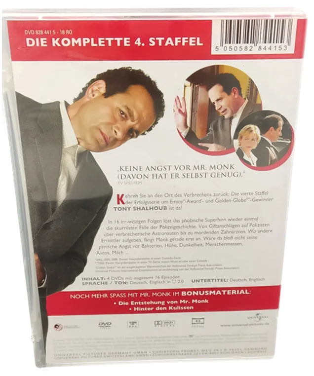 DVD 4 Disc's "Monk" mit Tony Shalhoub und Traylor Howard   – Bild 2