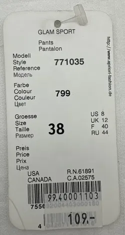 Apriori - Damenhose - Gr. 38 - Bild 4