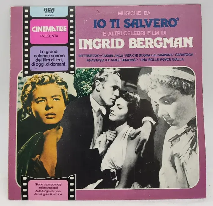 Langspielplatte - Musiche Da Lo Ti Salvero E Altri Celebri Film Di Ingrid Bergman - Bild 2