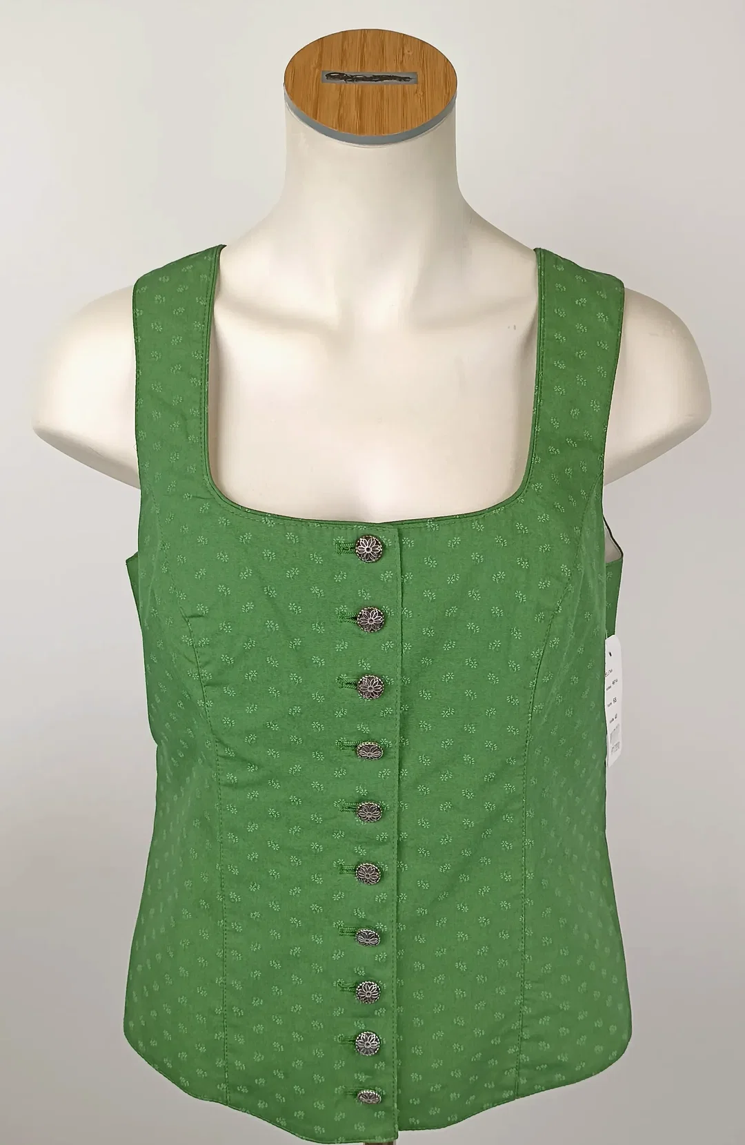 Kaiseralm Damen Trachtenweste gemustert grün Gr. M/L – Bild 1