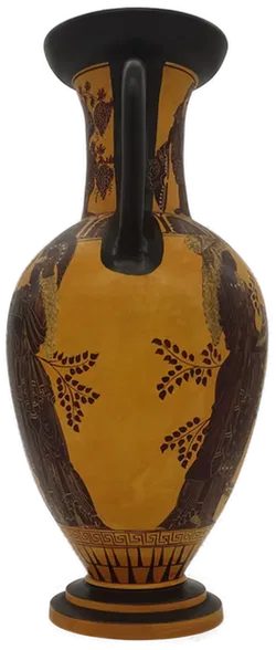 Handgemalte Vase der griechischen Mythologie aus Ton, Höhe 36cm - Bild 4