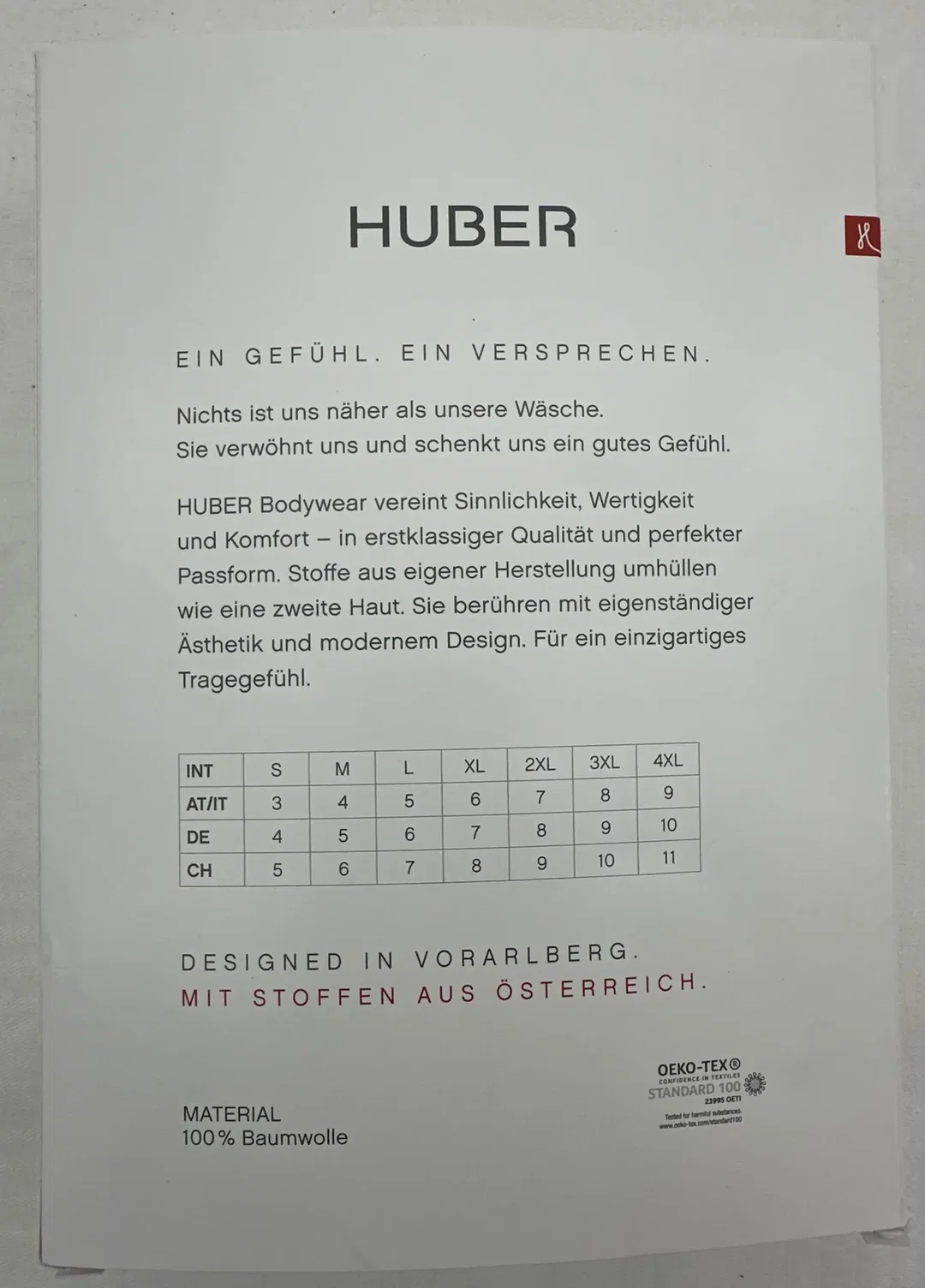 Huber Bodywear - klassischen 3/4-langen Herren-Unterhose - Gr. L – Bild 2
