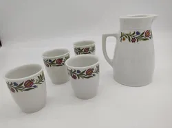 5 teiliges Lilien Porzellan Glühwein Set - Bild 2