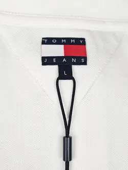 TOMMY JEANS Damen Poloshirt, weiß - Gr. L  - Bild 6