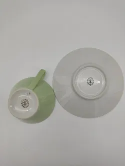 2 Lilien Porzellan DAISY Kaffeetassen 18, 1. Serie - blau & grün - Bild 9