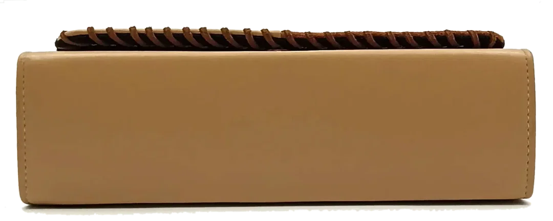 Vintage Schultertasche beige/braun – Bild 4