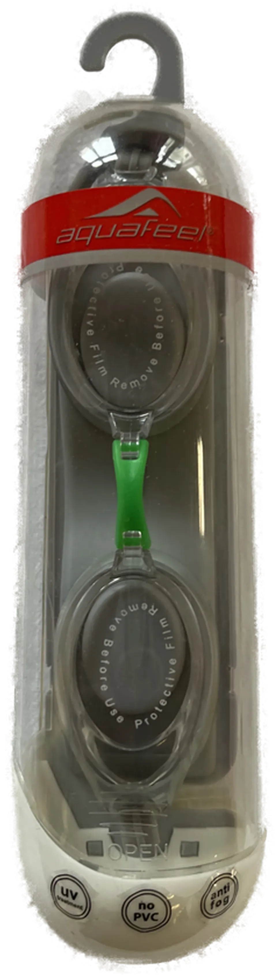 AQUA FEEL Schwimmbrille Modell 4117 - Silber/Transparent - Erwachsene - Neu – Bild 1