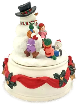 Schneemann Spieluhr „White Christmas
